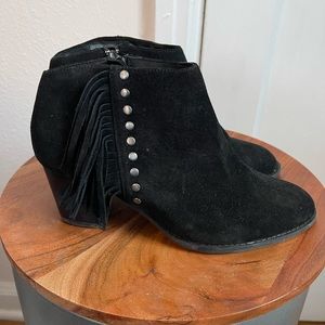 Vionic Black Suede Booties - Never Worn
